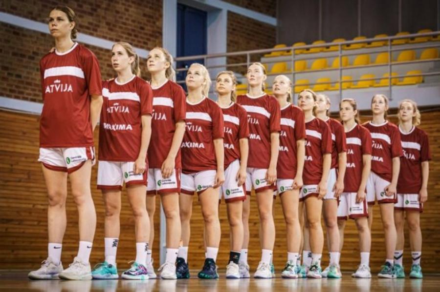 Latvijas basketbolistes salūzt un zaudē U-18 EČ astotdaļfinālā (+VIDEO)