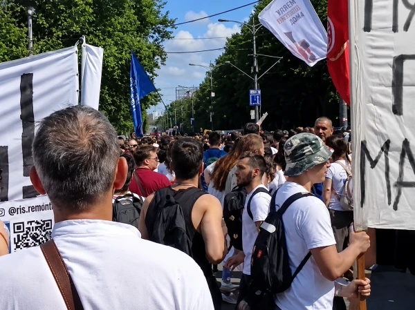 Марш протеста в Сербии