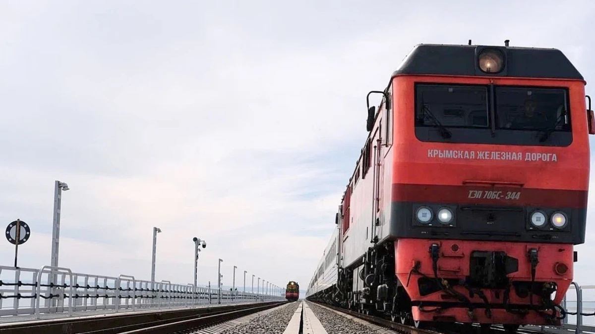 Krimā pēc Ukrainas drona trieciena apturēta pasažieru vilcienu kustība