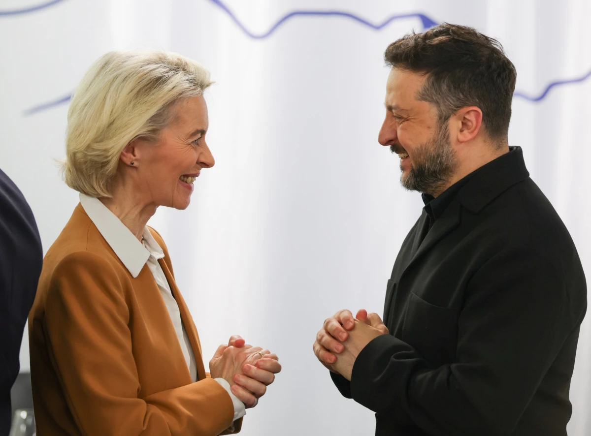 Урсула фон дер Ляйен и Владимир Зеленский