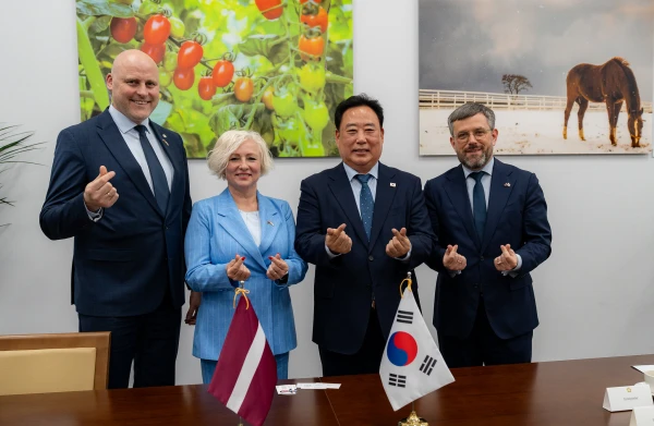 Pārrunā Latvijas un Dienvidkorejas sadarbības uzlabošanas iespējas ekonomikā un aizsardzībā