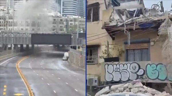 Irānas raķešu triecienā Telavivā ievainoti seši cilvēki