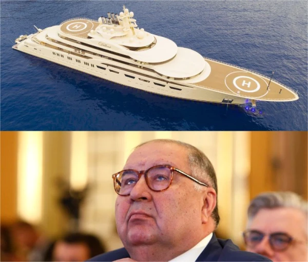 Vācijā konfiscēta Krievijas miljardiera Ališera Usmanova milzu jahta