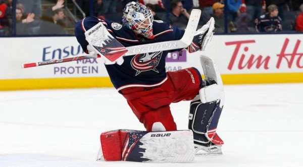 Merzļikina «Blue Jackets» uzvar «Red Wings» komandu