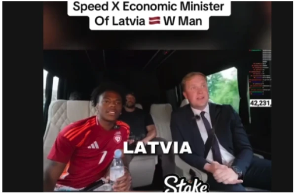 «Es mīlu Krieviju! Es tur došos!» Latviju apmeklējušais IShowSpeed visu atklāja