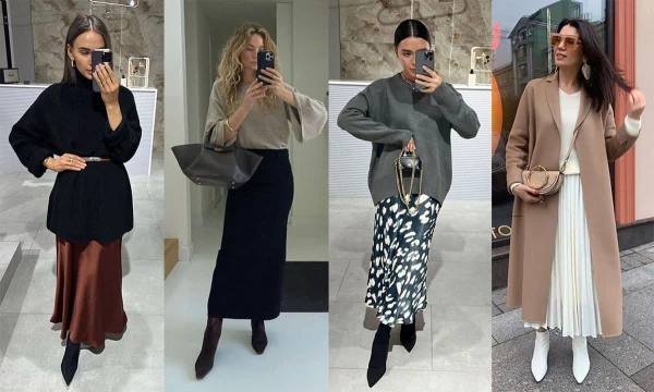 Midi un maksi svārki — sezonas trends: kā tos valkāt rudenī