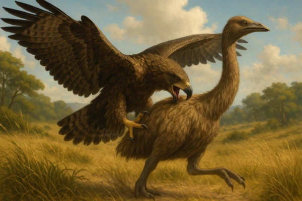 Lielākais ērgļs vēsturē: medījis gigantiskos moa un izzudis kopā ar tiem