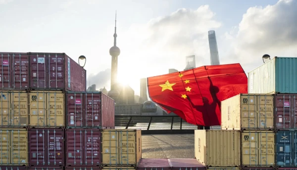 Вид Шанхайского грузового терминала.