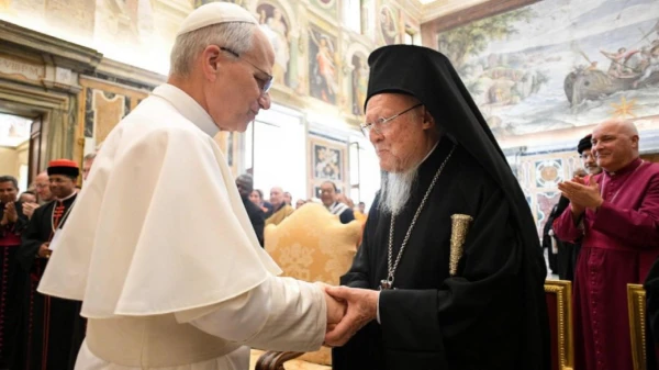 Понтифик встретился с Вселенским Патриархом Варфоломеем.