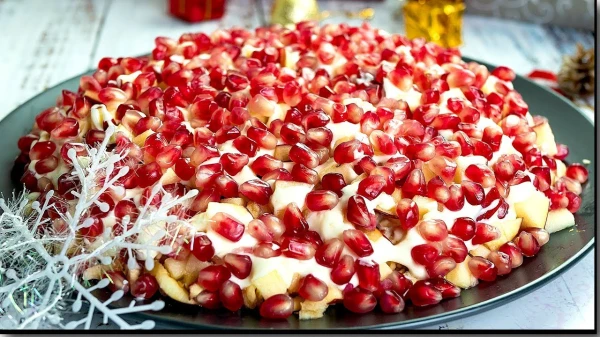 Koši amerikāņu salāti Jaungada galdam: vienkārša alternatīva olivjē