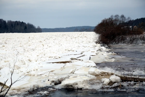 Vižņu sablīvēšanās dēļ Gaujā iespējama zemāko vietu applūšana