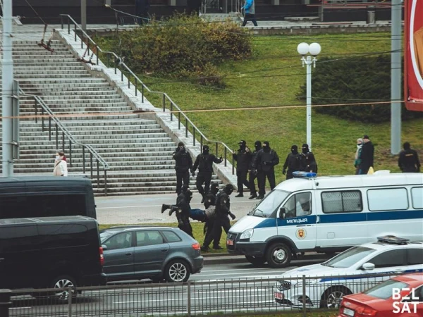 Задержания на улицах Минска.