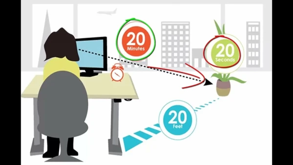 Metode «20-20-20-20» redzes saglabāšanai