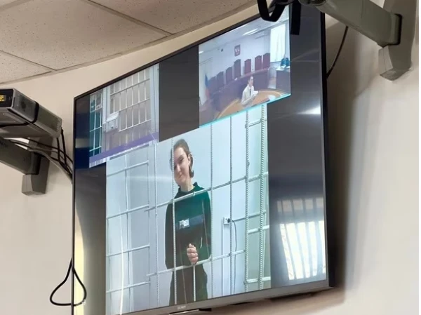 Люба Лизунова на суде.