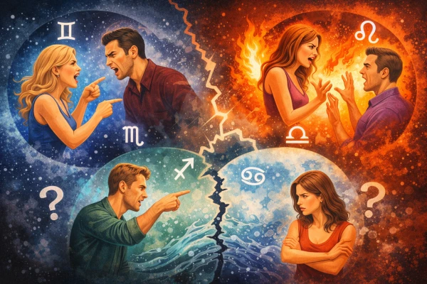 Mīlestība un bieži strīdi: sarežģītākie Zodiaka zīmju pāri