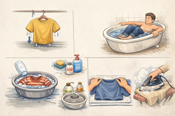 Kā glābt iemīļotu apģērbu: kā izstiept drēbes pēc neveiksmīgas mazgāšanas
