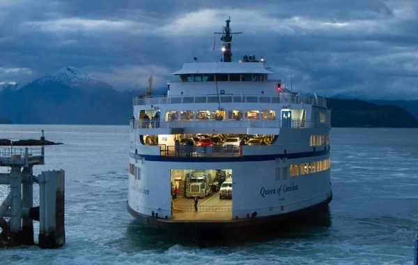 Судно типа ROPAX. Иллюстративное фото.