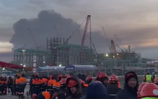 Dronu triecienā atkal cietusi Ustjlugas osta