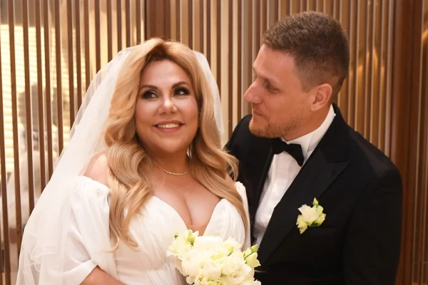 Марина Федункив с мужем Стефано Маджи.