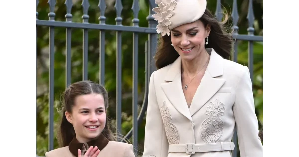 Karaliskā ģimene Lieldienās: Keita, Viljams un bērni apmeklē svinīgo dievkalpojumu